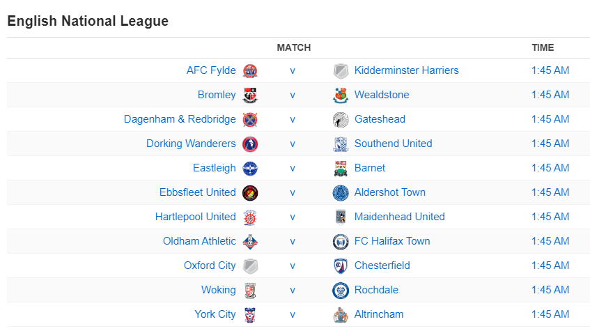 English National League
