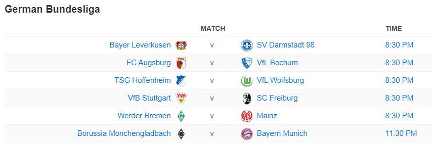 German Bundesliga