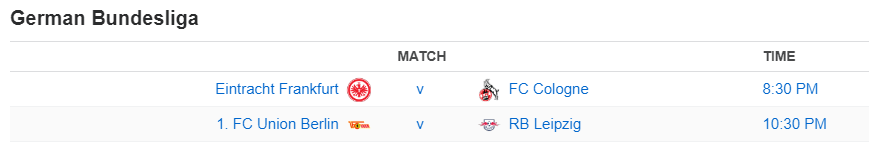 German Bundesliga